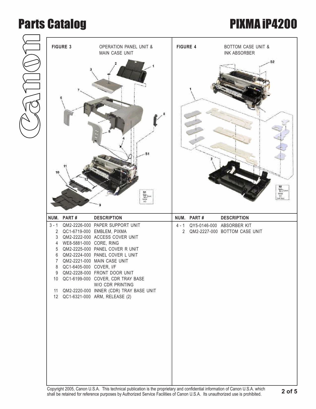 Canon PIXMA iP4200 Parts Catalog-3